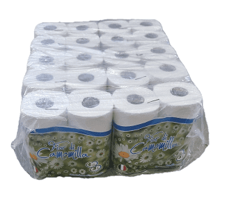 10 Confezioni Suavel Carta igienica Camomilla 4 rotoli 3 veli (40 Totoli)