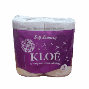 10 Confezioni Carta igienica 4 Rotoli Kloe' 3 veli (40 Rotoli)
